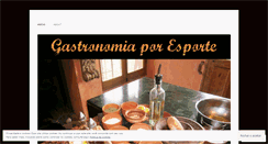 Desktop Screenshot of gastronomiaporesporte.com