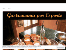 Tablet Screenshot of gastronomiaporesporte.com